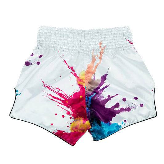 COMING SOON - FAIRTEX MUAY THAI SHORTS - BS1939 WHITE FUNKY SOUL
