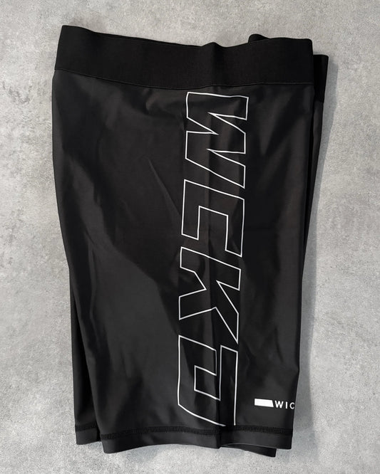 RAW BLACK COMPRESSION SHORTS