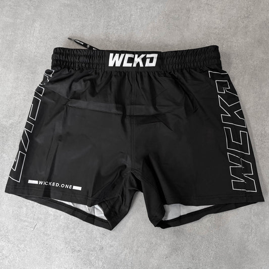 MMA SHORTS RAW BLACK