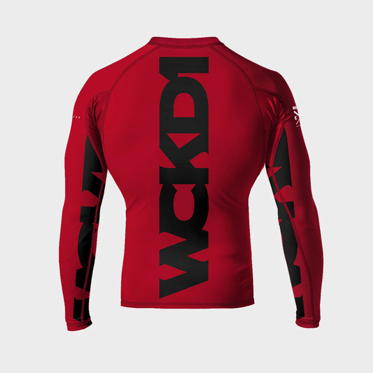 WCKD RED L/S RASHGUARD