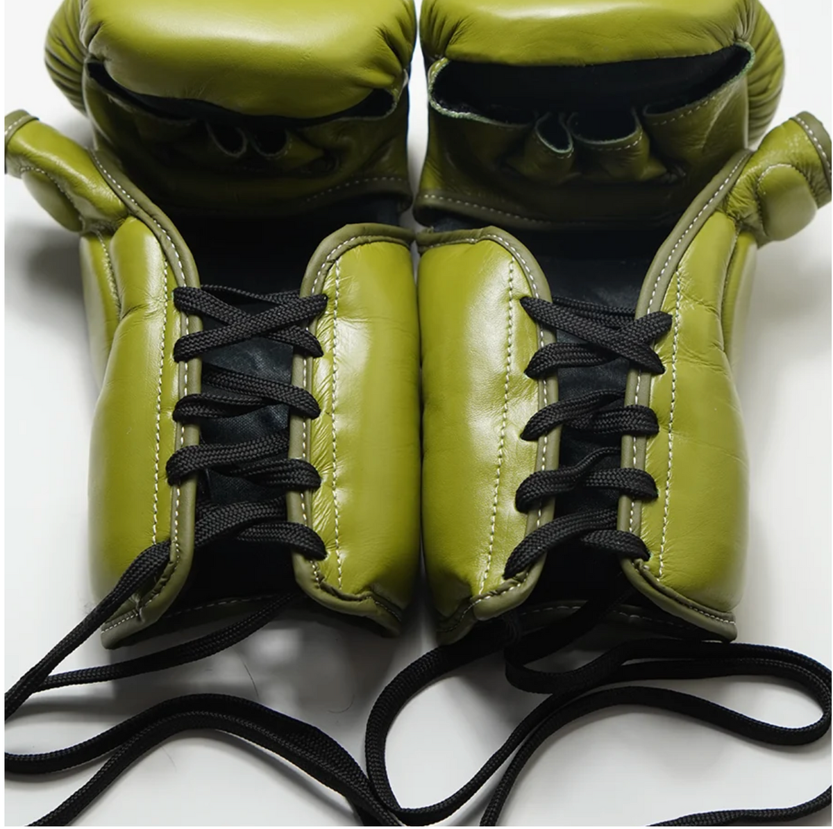 Yibuko Lace-Up MMA Glove (Olive/Gold)