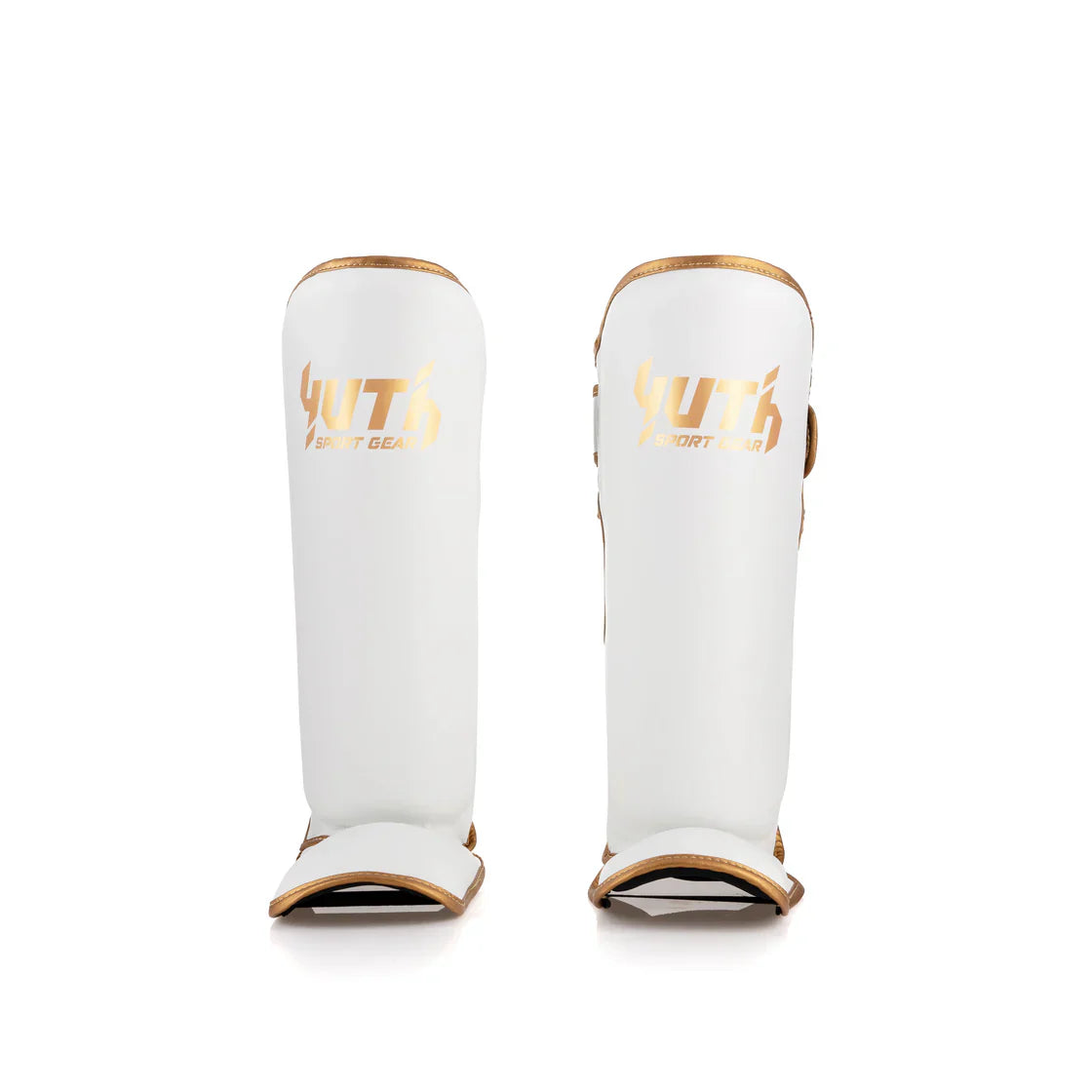 YUTH GOLD LINE SHIN GUARDS - WHITE