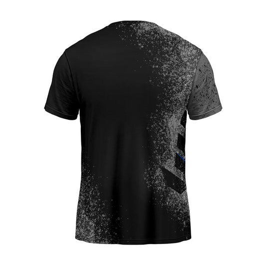 Black Yuth Men's Crossbody T-shirt Back