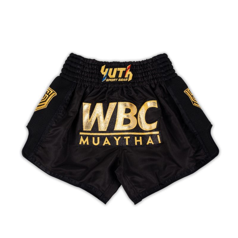 Green Yuth X WBC Muay Thai Shorts Front