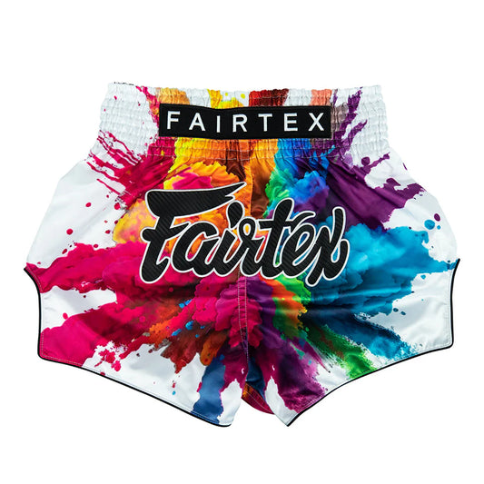 COMING SOON - FAIRTEX MUAY THAI SHORTS - BS1939 WHITE FUNKY SOUL