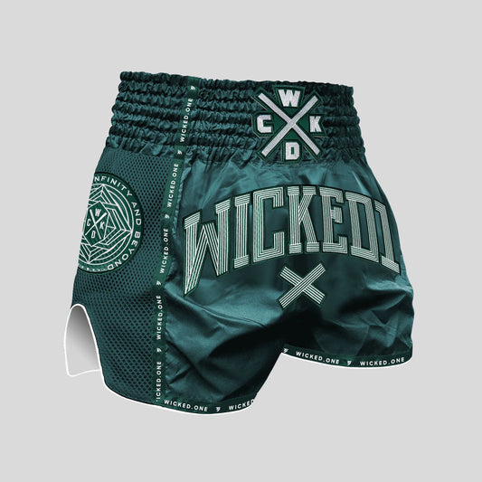 MUAY THAI CROSS-LINE SHORTS GREEN