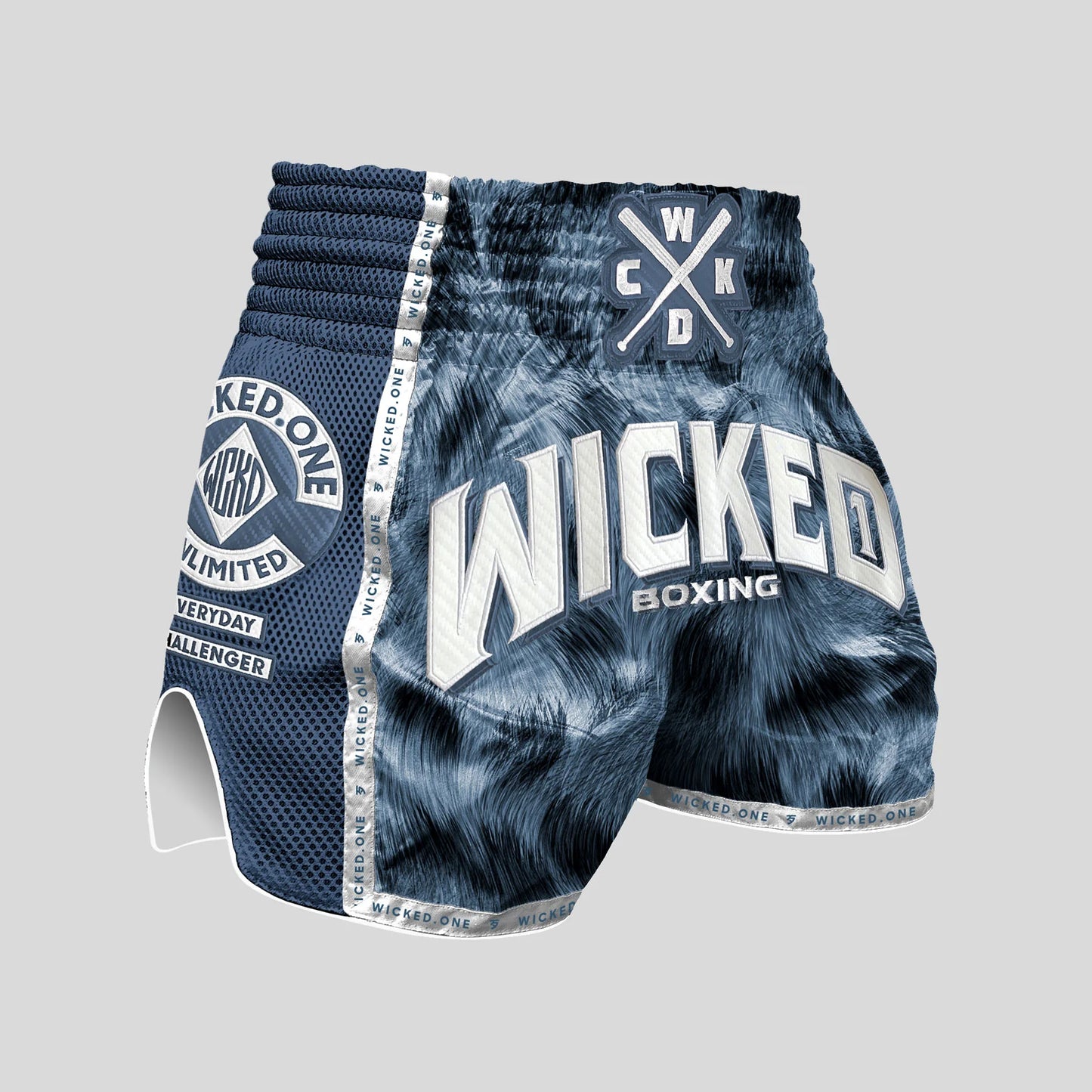 MUAY THAI SHORT HUNTER BLUE