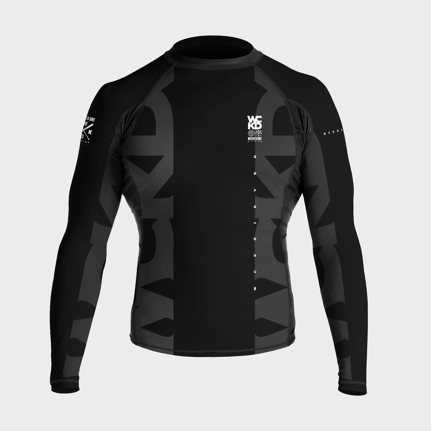 WCKD BLACK L/S RASHGUARD