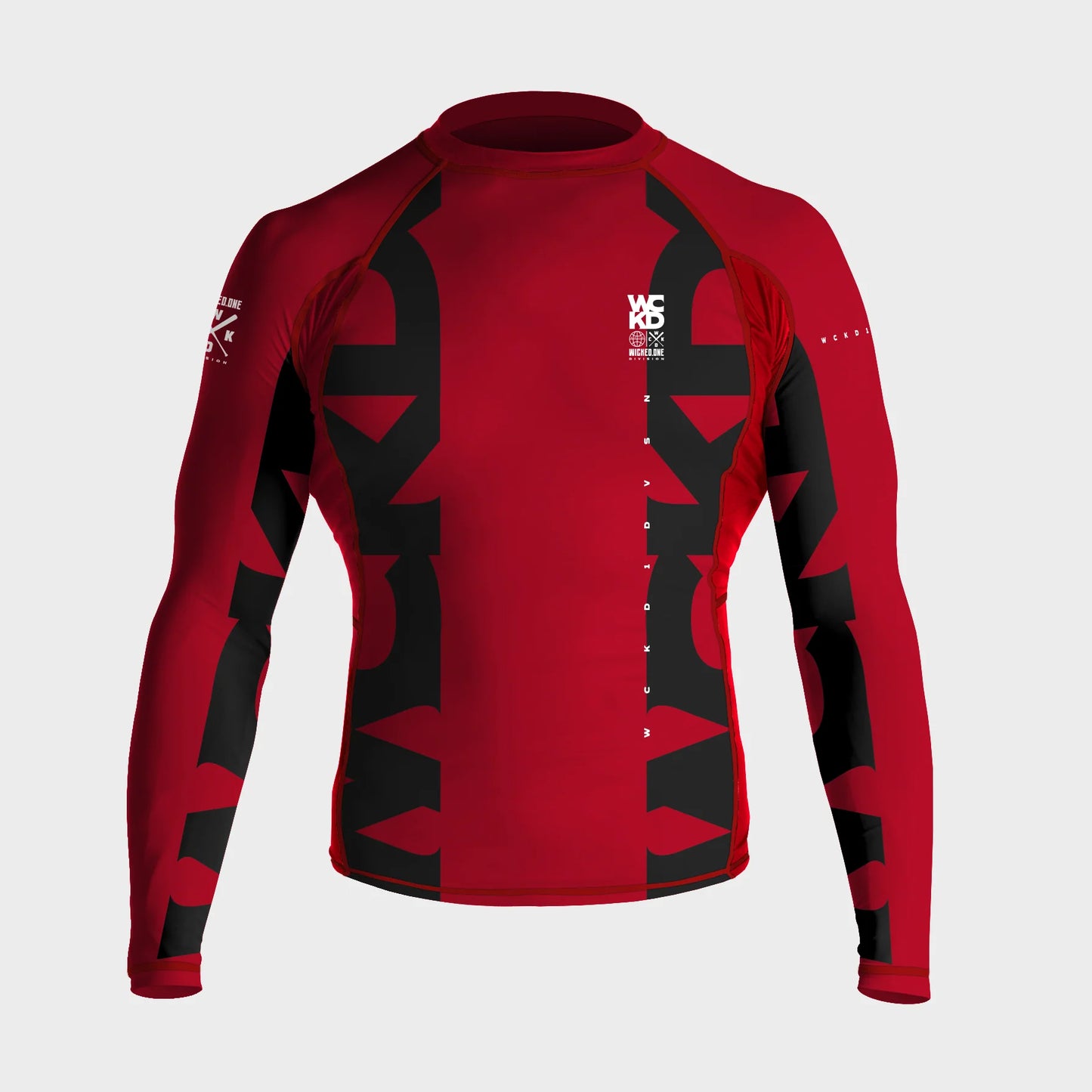WCKD RED L/S RASHGUARD