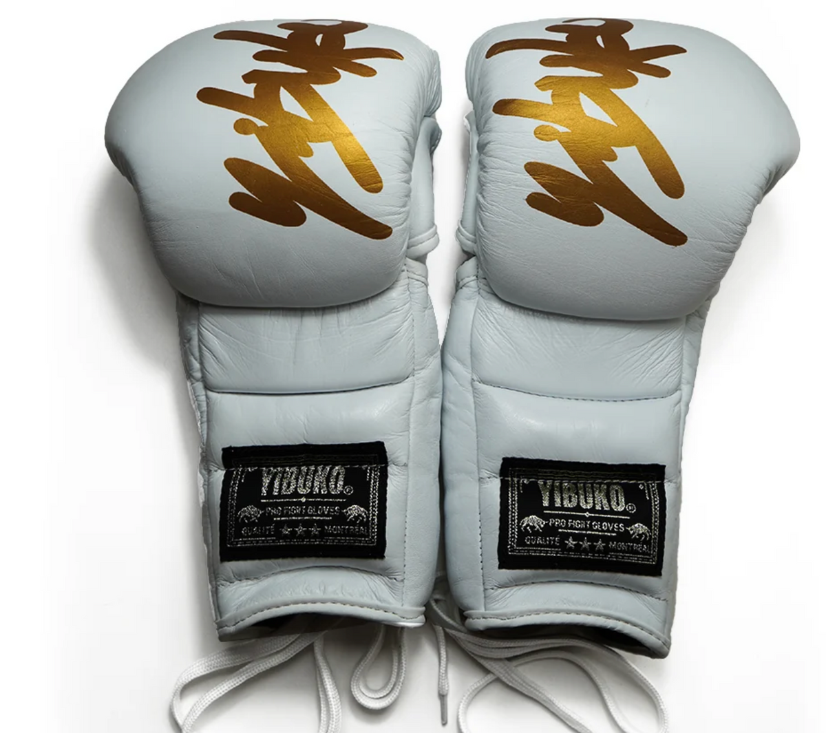 Yibuko Lace-Up MMA Gloves (White)