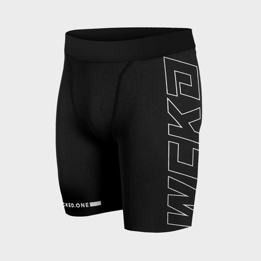 RAW BLACK COMPRESSION SHORTS