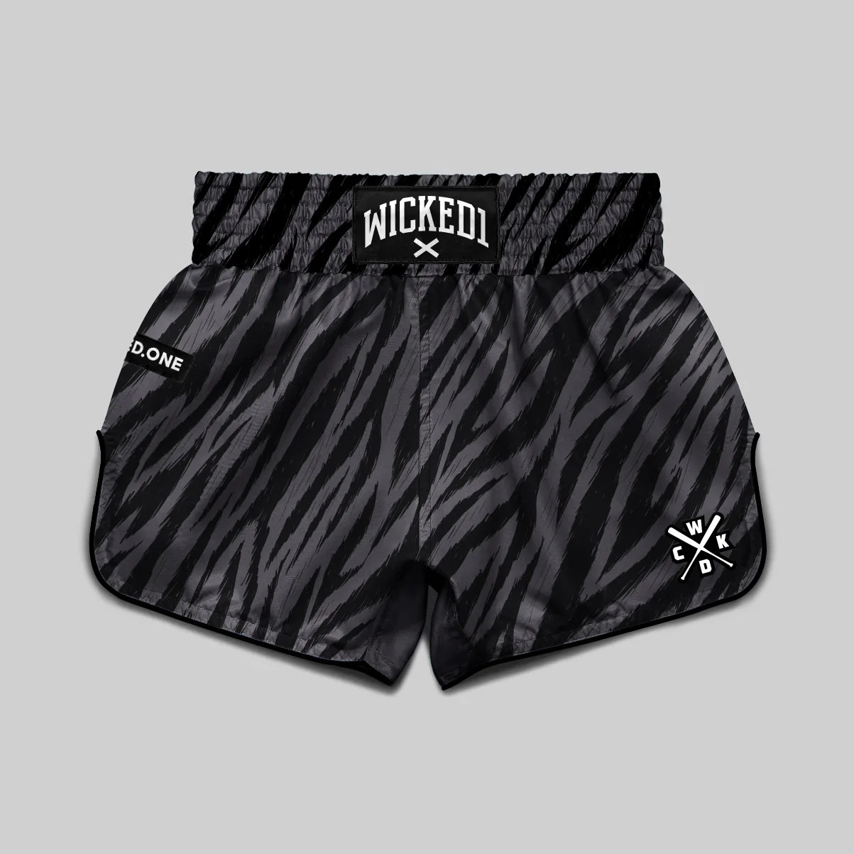 MUAY THAI SHORT BLACK TIGER