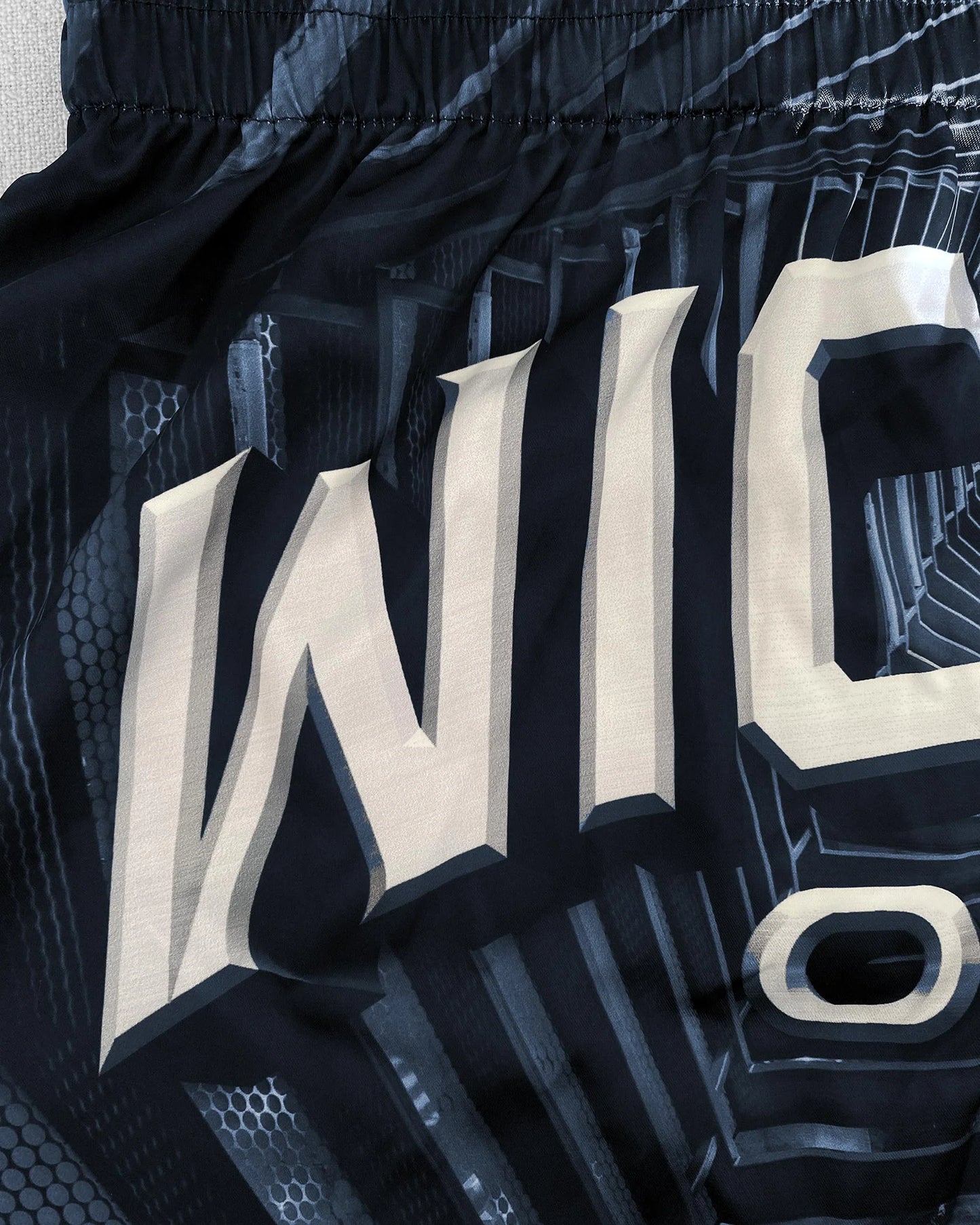 MUAY THAI SHORT INDUSTRY BLUE