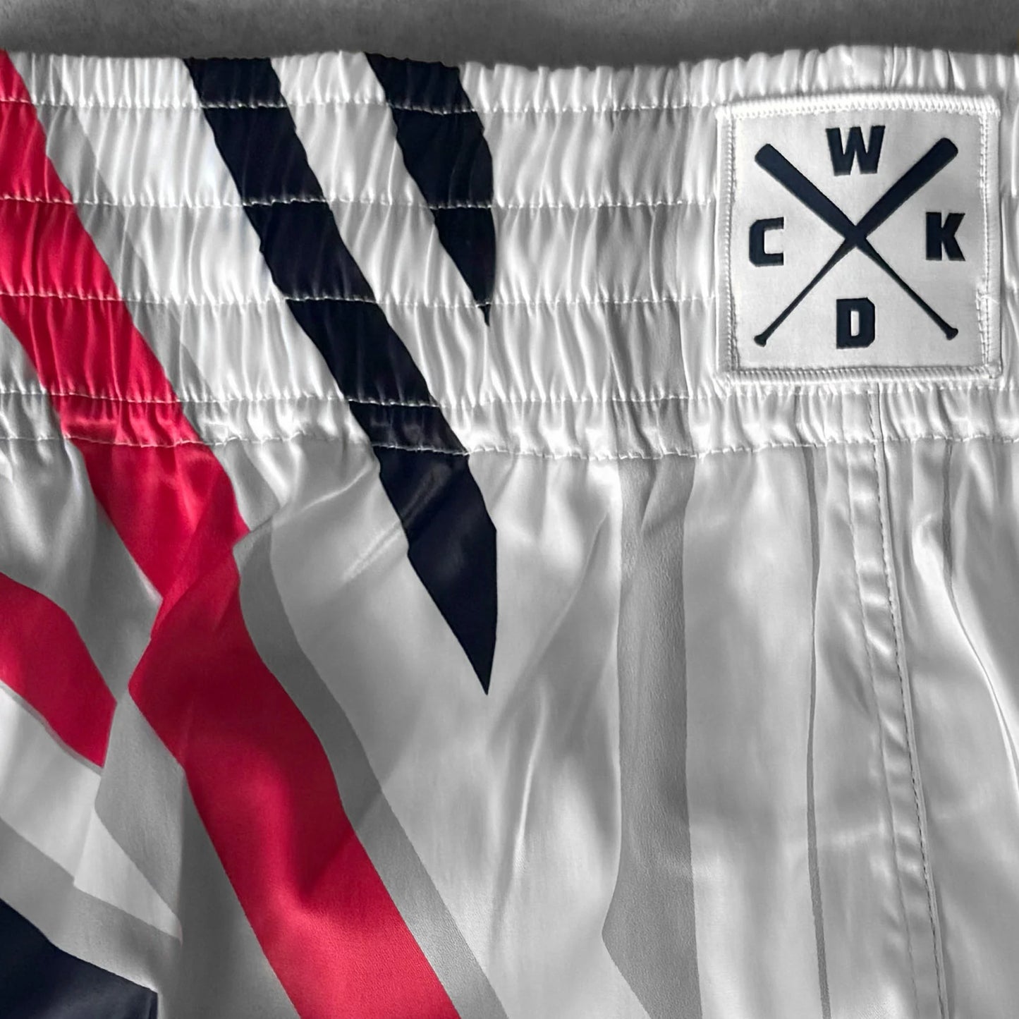 MUAY THAI SHORTS DISTRICT WHITE