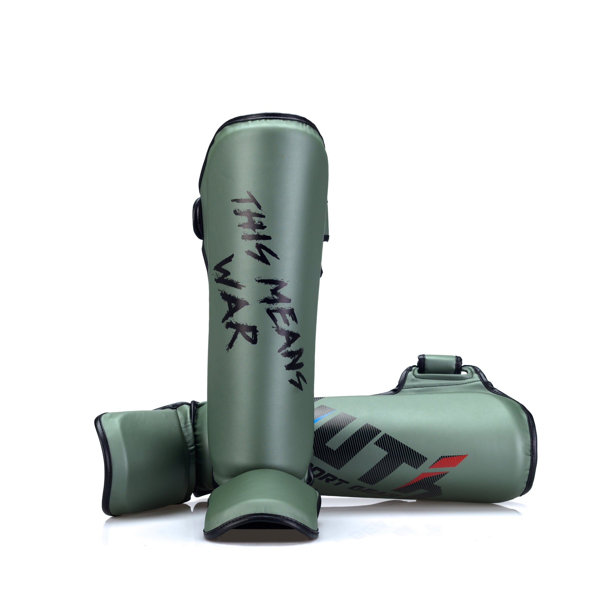 Army Green Yuth-Sport Line Shinguard Front