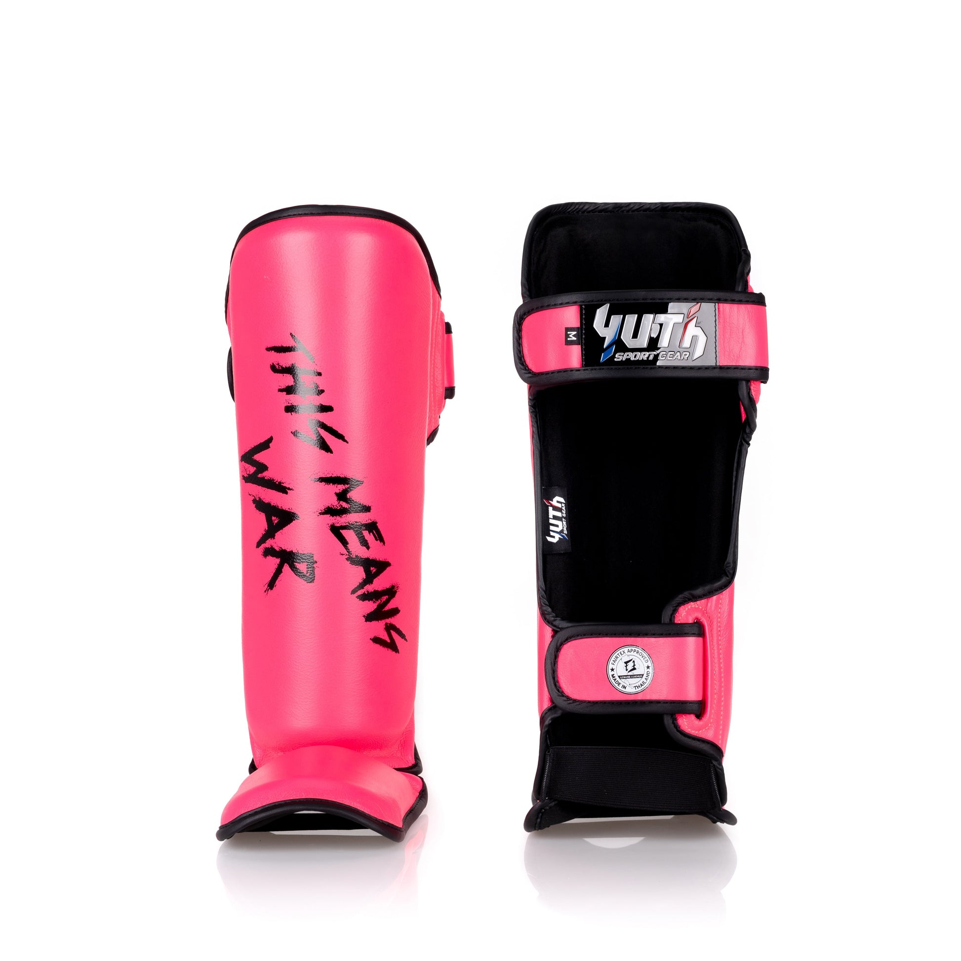 Hot Pink Yuth-Sport Line Shinguard Front/Back