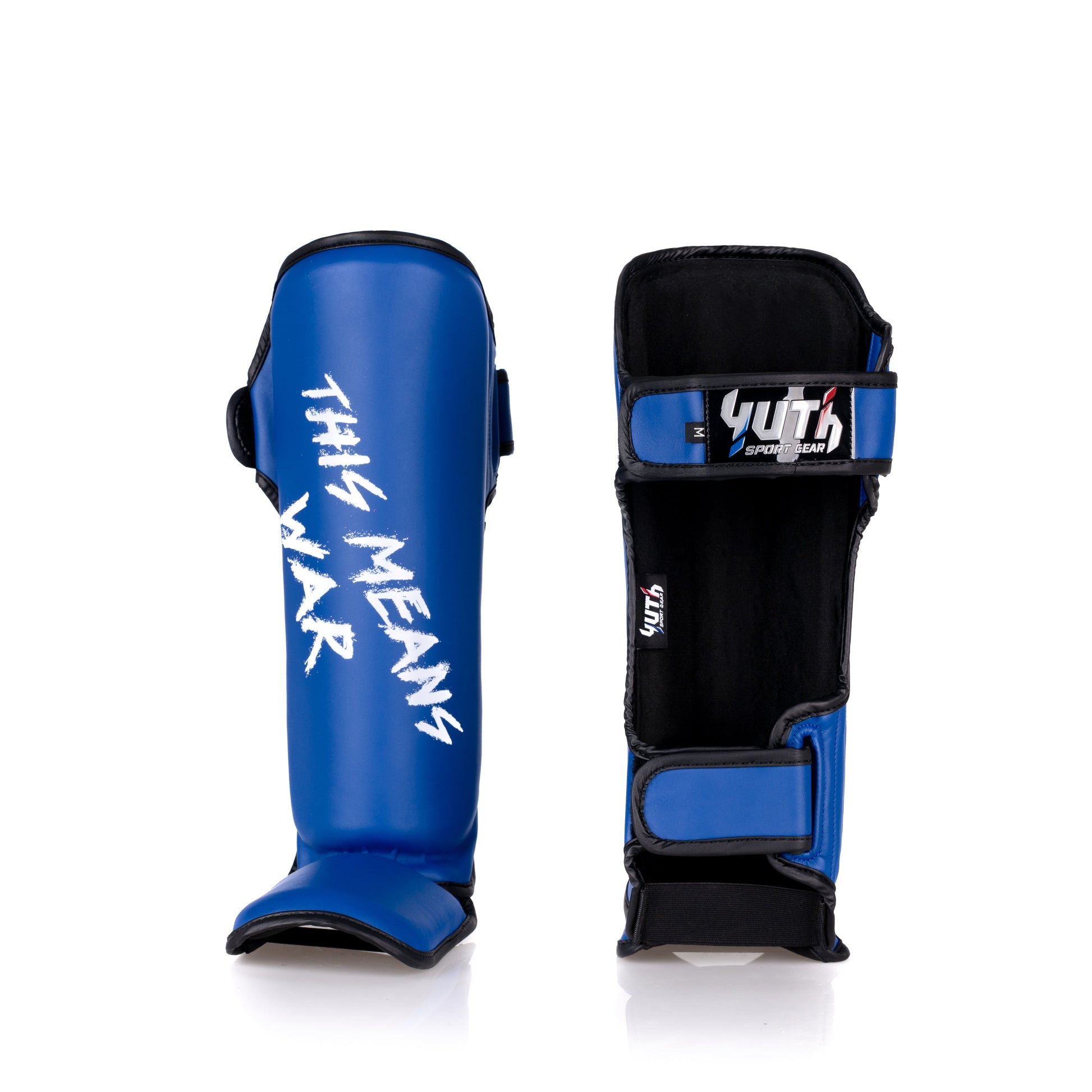 Navy Blue Yuth-Sport Line Shinguard Front/Back